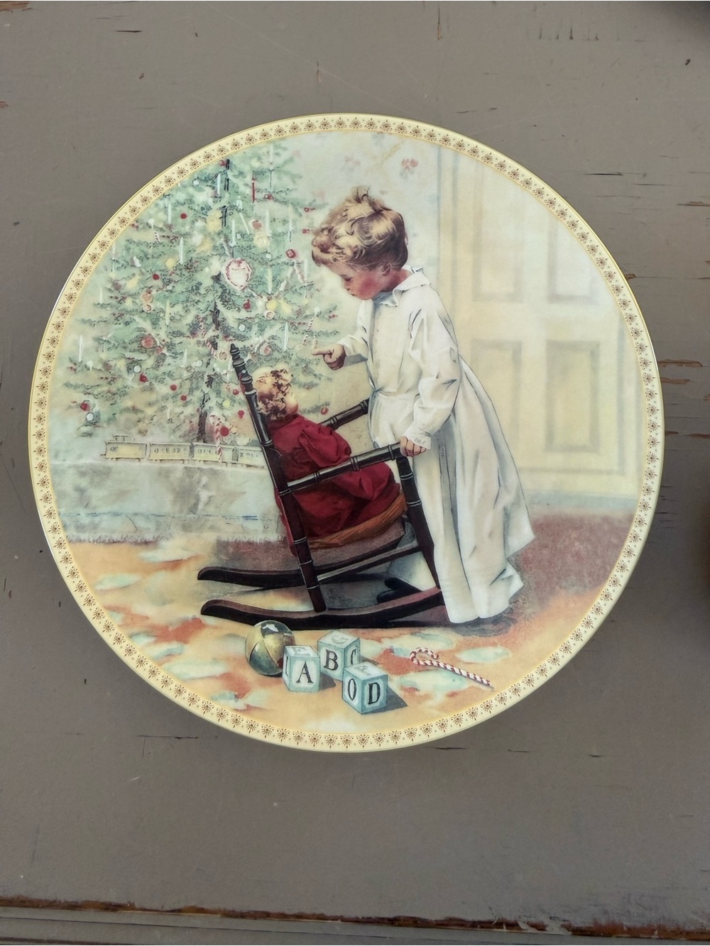 “You’d Better Not Pout” Vintage 8 inch plate
